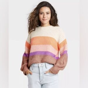 Universal Thread Color Block Sweater